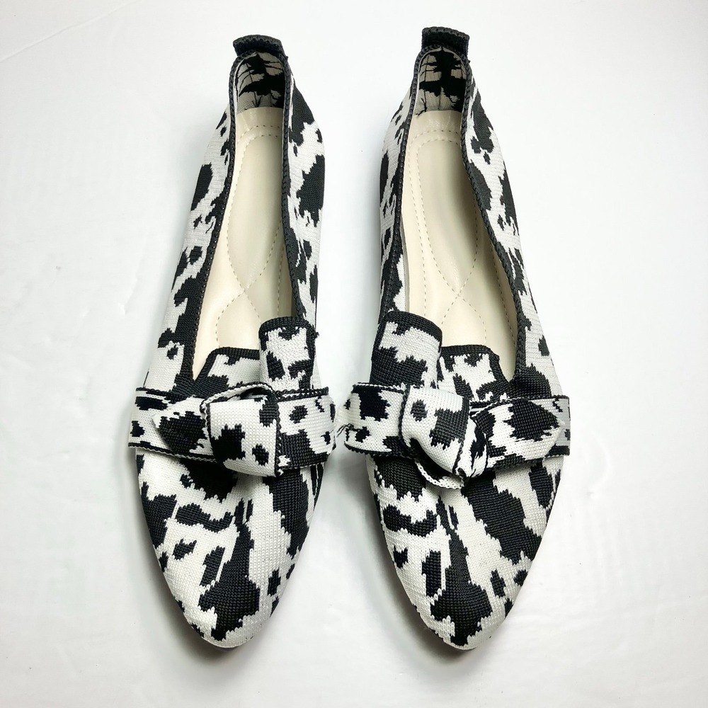 Mabel Dalmatian Comfort Loafers Breathable Lightweight Slip-On Ballet Flat Sz 9